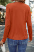 Asymmetric Exposed Seam Detail Drop Shoulder Crew Neck Pullover Top